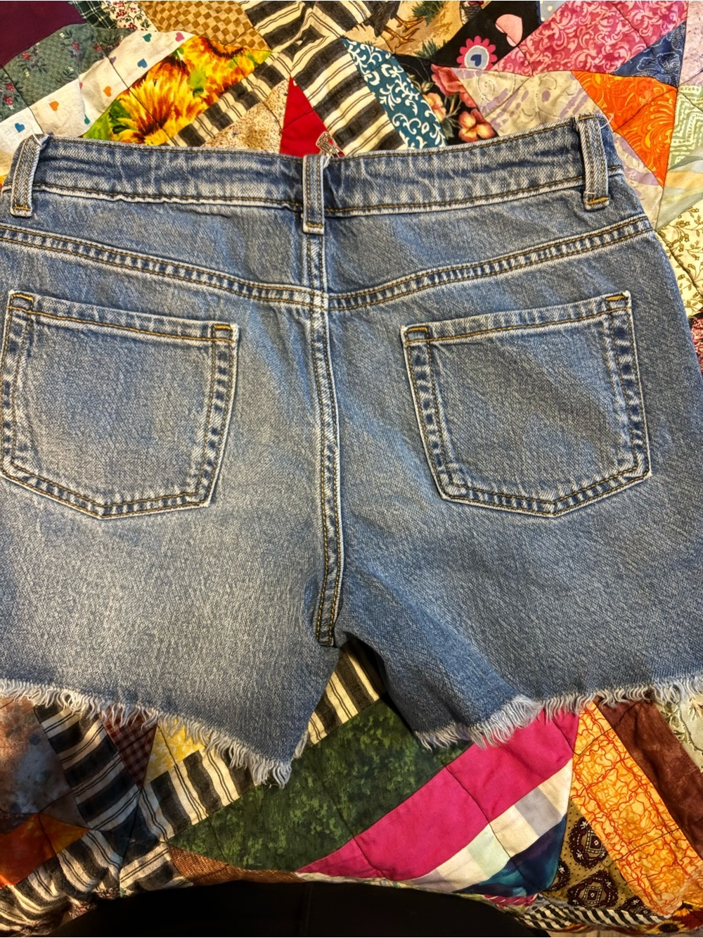 Cat & Jack Light Blue Denim Cutoff Shorts with Raw Hem